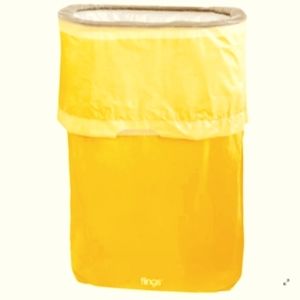 Big yellow pop- up bin